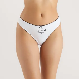 String 'My Dad Will Kill You' - Blanc