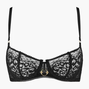 Illusion Fauve Soutien-gorge Corbeille avec armatures Black