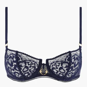 Illusion Fauve Soutien-gorge Corbeille avec armatures Bleu Crépuscule