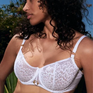 Illusion Fauve Soutien-gorge Corbeille avec armatures White