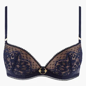 Illusion Fauve Soutien-gorge Push-up coques Bleu Crépuscule