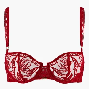 Cœur à Corps Soutien-gorge Corbeille avec armatures Rouge Rebelle