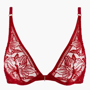 Cœur à Corps Soutien-gorge Triangle avec armatures Rouge Rebelle