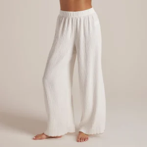 Pantalon de Pyjama Crinkle - Blanc