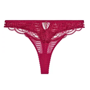 Vibes Tanga Rouge Love et Uni Bordeaux