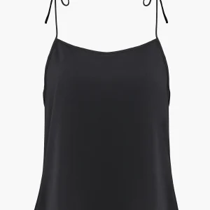 Made For Heaven Top à fines bretelles Noir