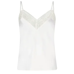 Midnight Whisper Top à fines bretelles Opale