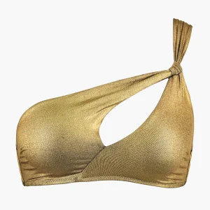Sunlight Glow Haut de maillot de bain Push-up mousse Antique Gold
