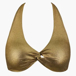 Sunlight Glow Haut de maillot de bain Triangle Antique Gold