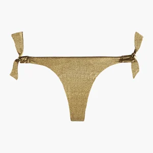 Sunlight Glow Bas de maillot de bain tanga Antique Gold