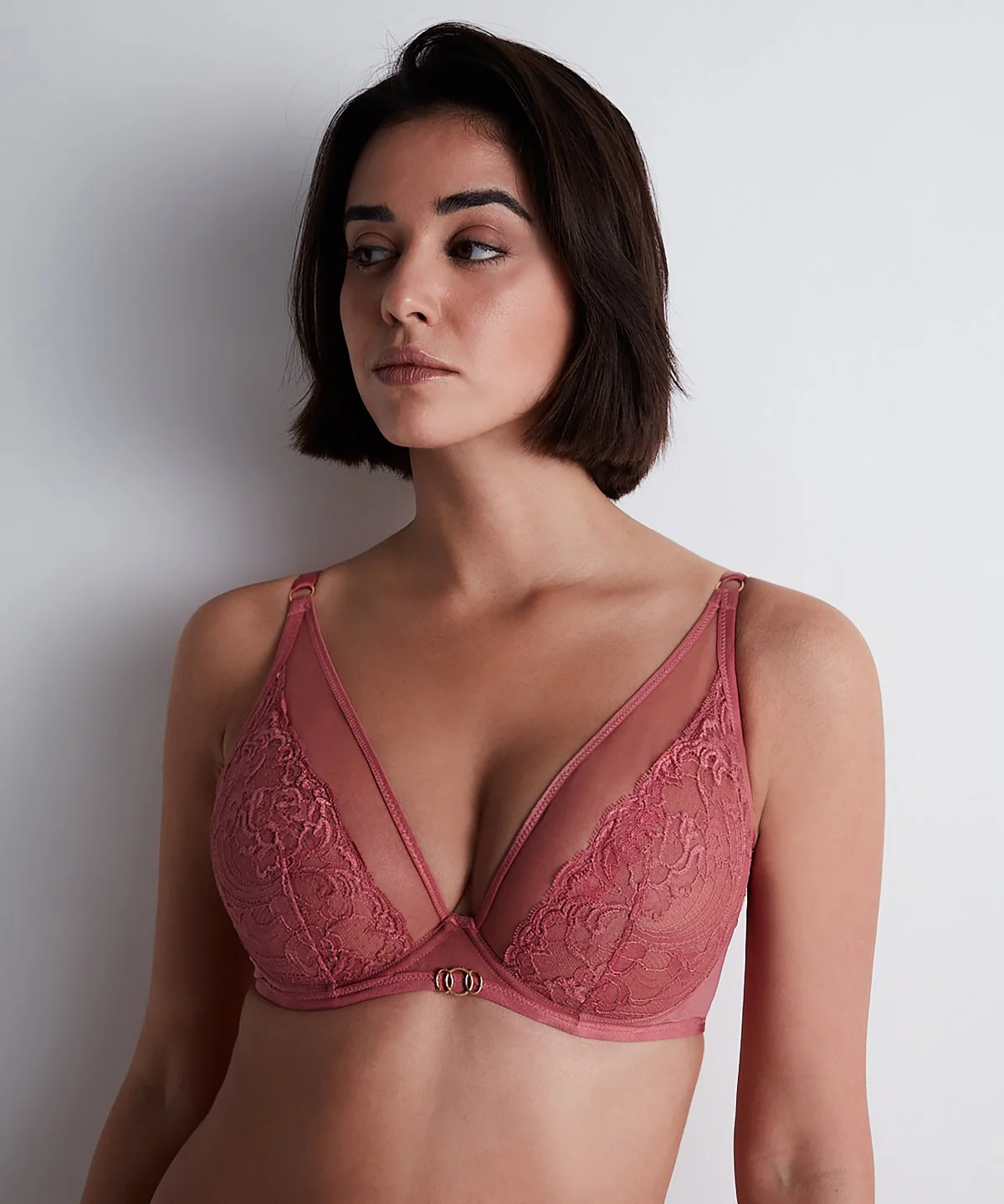 Feeling Myself Soutien-gorge Triangle avec armatures Rosewood – Image 3