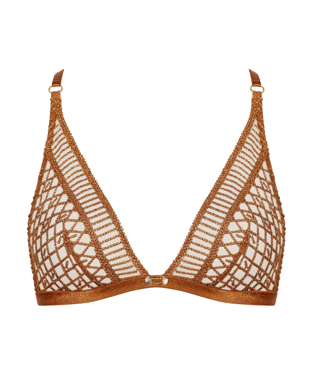 Stardust Dream Soutien-gorge Triangle bralette Amber Gold – Image 3