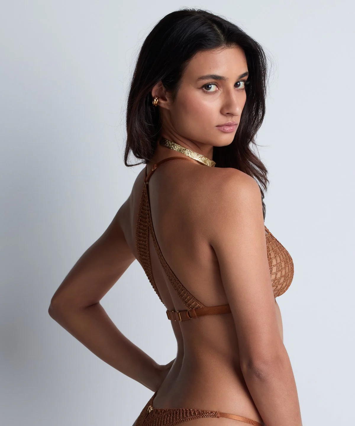 Stardust Dream Soutien-gorge Triangle bralette Amber Gold – Image 6