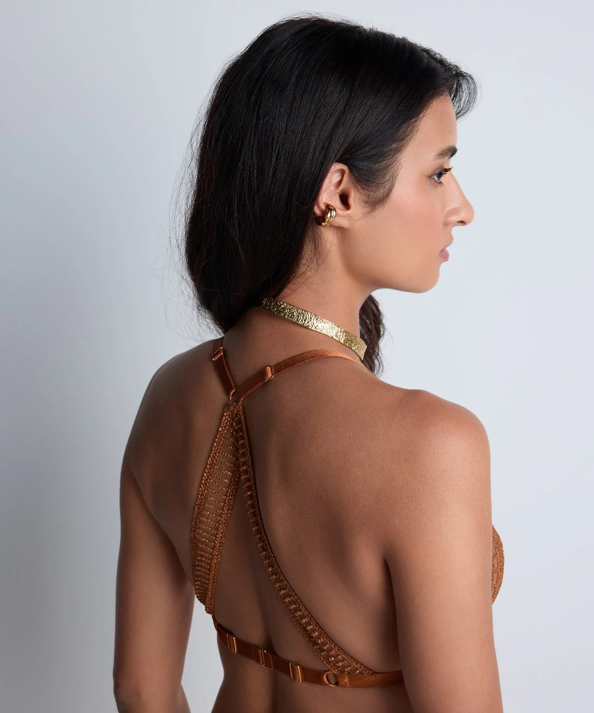 Stardust Dream Soutien-gorge Triangle bralette Amber Gold – Image 8