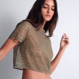 Stardust Dream Top manches courtes Nile Green
