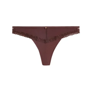 Sheer Emotion Tanga Sepia