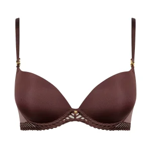 Sheer Emotion Soutien-gorge Push-up coques Sepia