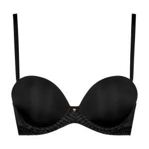 Sheer Emotion Soutien-gorge Bandeau plunge Black