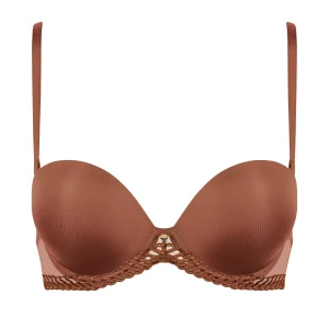 Sheer Emotion Soutien-gorge Bandeau plunge Honey