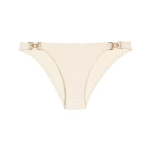 Shimmering Waters Bas de maillot de bain taille basse Golden White