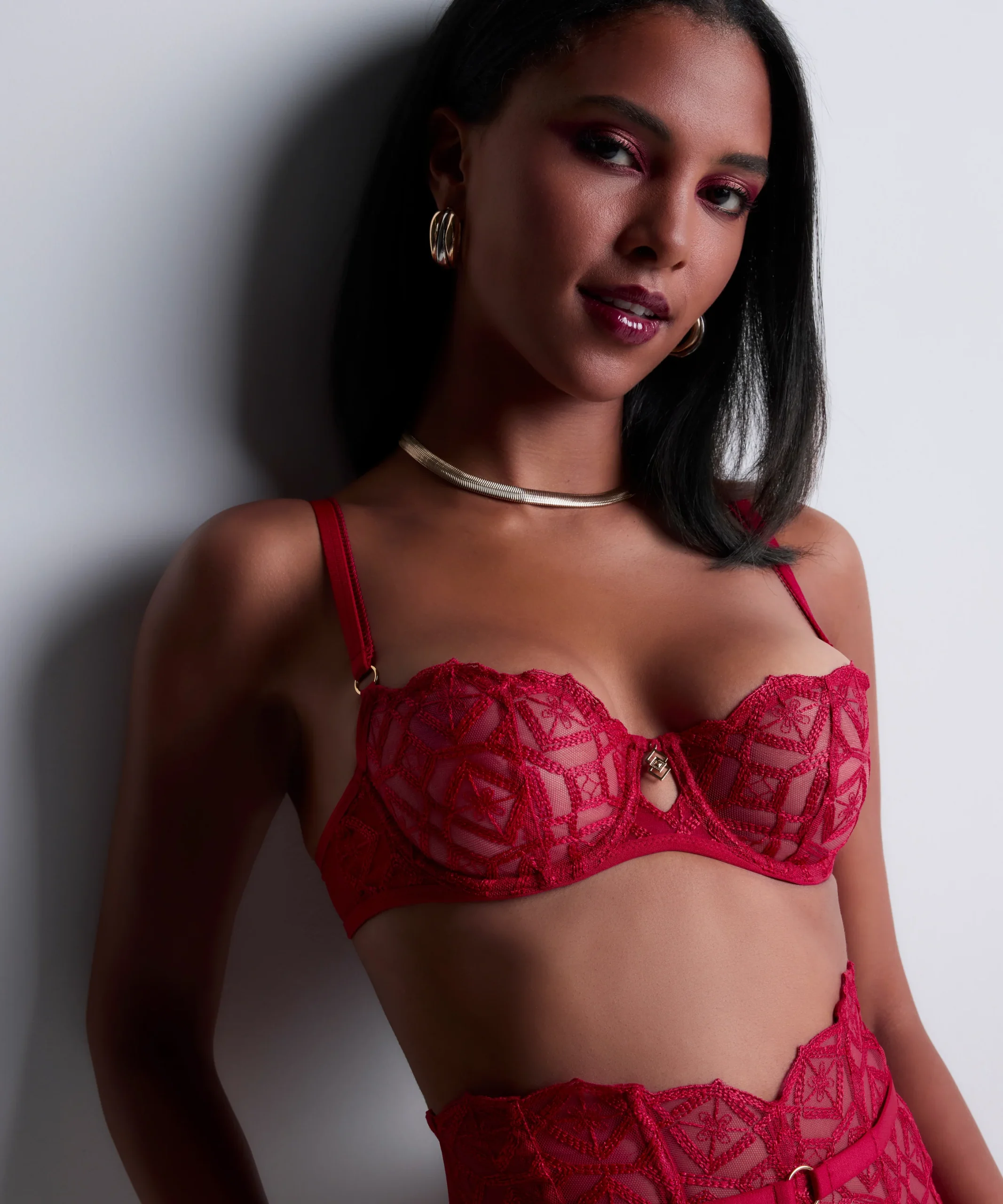 Sense of Illusion Soutien-gorge Corbeille avec armatures Red Berry – Image 7
