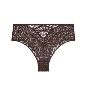 Crazy in Love Culotte taille haute Satin Brown