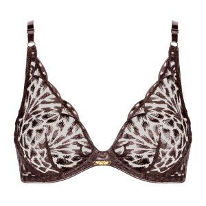Crazy in Love Soutien-gorge Triangle avec armatures Satin Brown