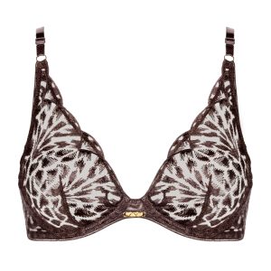 Crazy in Love Soutien-gorge Triangle avec armatures Satin Brown
