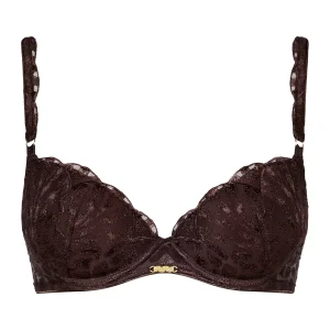 Crazy in Love Soutien-gorge Push-up coques Satin Brown