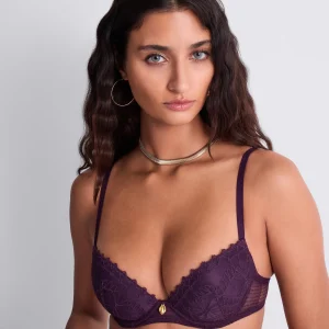 Mystery of Love Soutien-gorge Push-up coques Plum