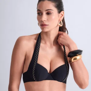 Summer Stars Haut de maillot de bain Push-up coques Black