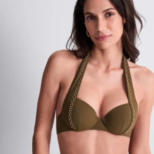 Summer Stars Haut de maillot de bain Push-up coques Khaki