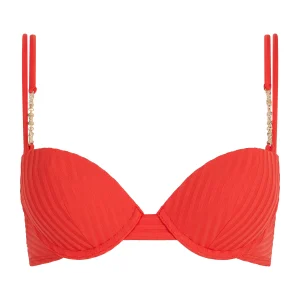 Sun Pop Haut de maillot de bain Push-up coques Corail