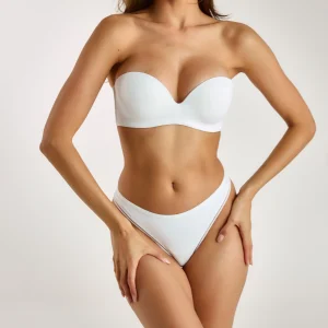 Soutien-gorge à Armatures Sans Bretelles  - Blanc