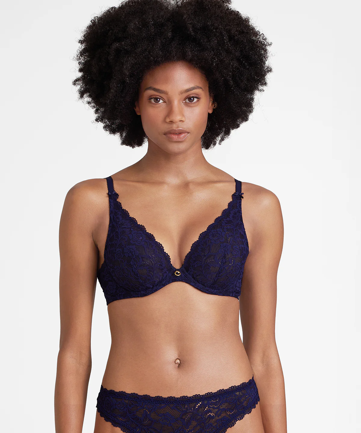 Rosessence Soutien-gorge Triangle avec armatures Bleu Nocturne – Image 3
