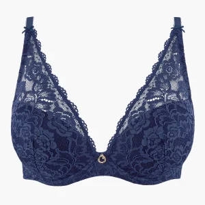 Rosessence Soutien-gorge Plunge foulard Bleu Nocturne