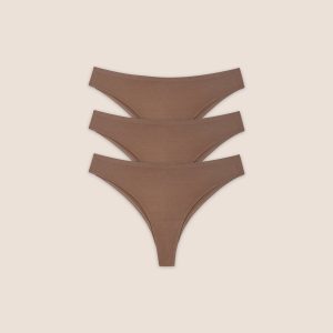 Brésiliens sans Couture (Pack de 3) - Noisette