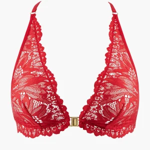 Flowermania Soutien-gorge Triangle bralette Rouge floral