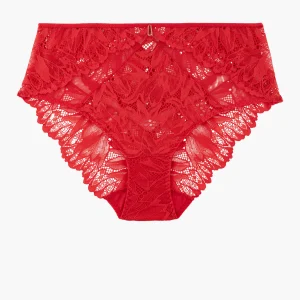 Flowermania Culotte taille haute Rouge floral