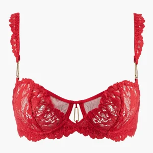 Flowermania Soutien-gorge Corbeille avec armatures Rouge floral