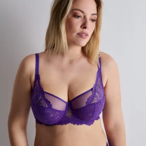 Flowermania Soutien-gorge Emboîtant Foulard Poison Purple