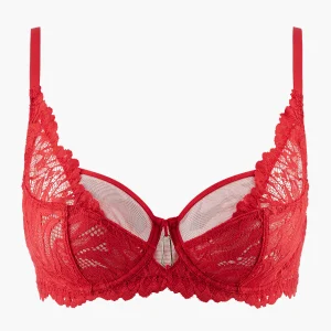 Flowermania Soutien-gorge Emboîtant Foulard Rouge floral
