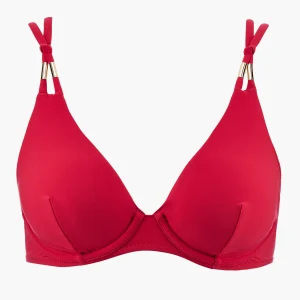 Beach Escape Haut de maillot de bain Triangle avec armatures Hibiscus