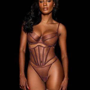 Nakeds 2.0 Mahogany 3 Piece Lingerie Set