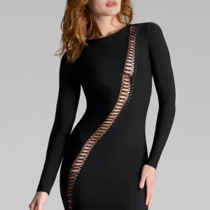 Robe courte manches longues - Nuit Infinie