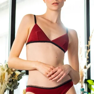 Soutien-gorge Laïta grenat