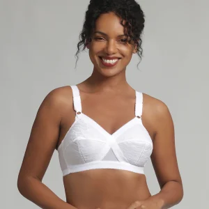 Soutien-gorge sans armatures blanc Cœur Croisé 556