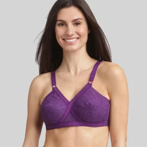 Soutien-gorge emboîtant sans armatures prune Cœur Croisé 556