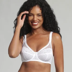 Soutien-gorge emboîtant blanc Cœur Croisé Féminin Recyclé