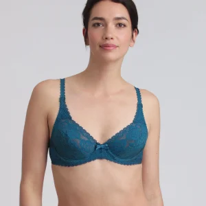 Soutien-gorge avec armatures vert pin Flower Elegance Recyclé